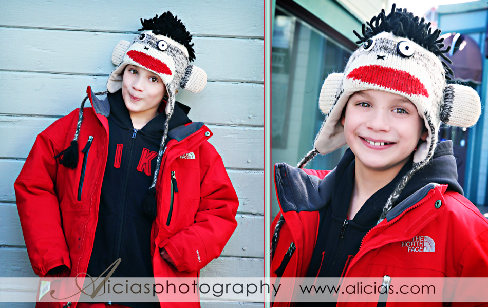 Chicago Naperville Children's Photographer...Sock Monkey Hat