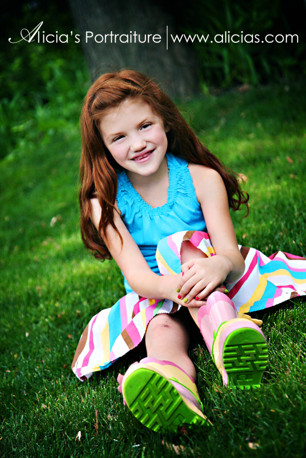 Chicago Children's Photographer...Jump Rope, Rain Boots and Missing Teeth