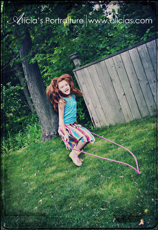 Chicago Children's Photographer...Jump Rope, Rain Boots and Missing Teeth
