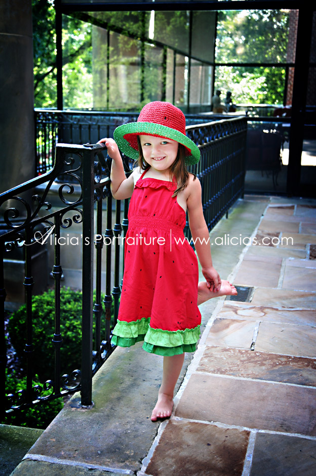 Naperville Chicago Twin Photographer...Watermelon Dress, Bright Blue Eyes and Star Wars