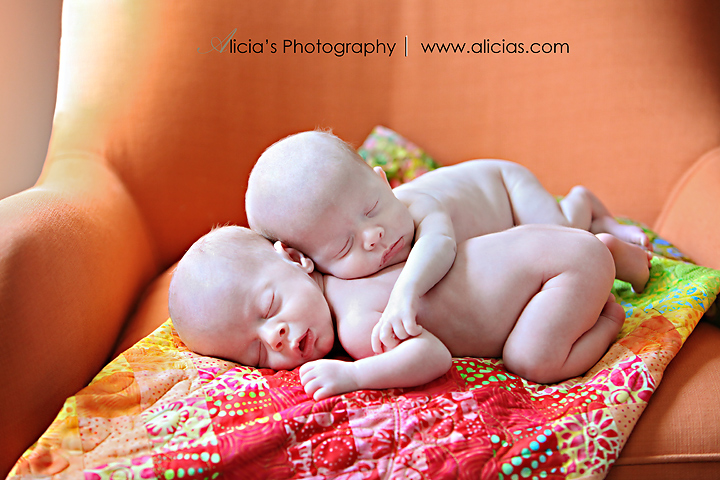 Chicago Newborn Twin Photographer...The "M" Twins