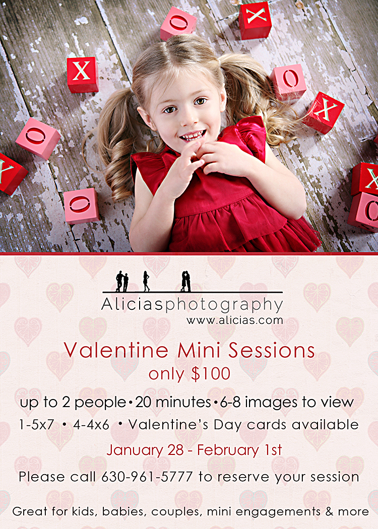 Naperville Professional Photography Studio Mini Valentine Sessions