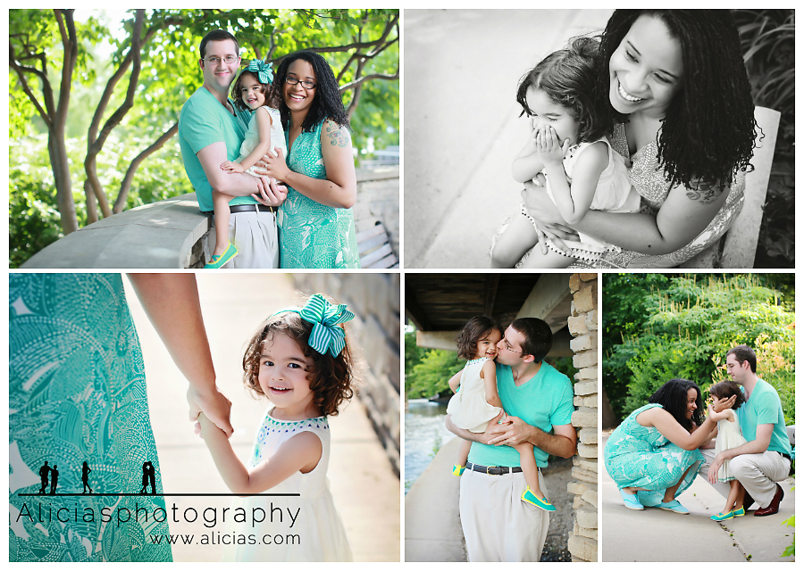 Fun Downtown Naperville Family Session